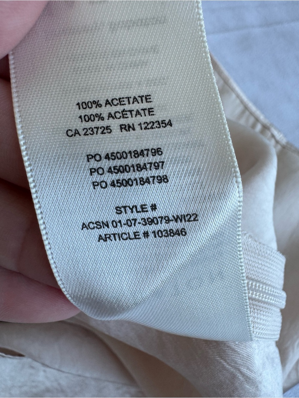 Babaton Cream Satin Mini Skirt - Picture 6 of 9